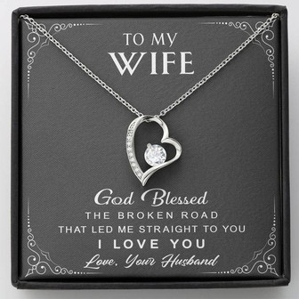 To My Wife - Broken Road - Forever Love Necklace - Thegiftio UK
