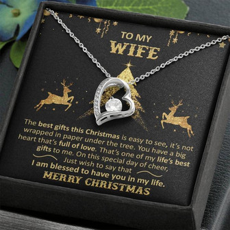 To My Wife - Christmas Forever Love Necklace - Thegiftio UK