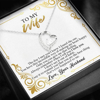 To My Wife - Forever Love Necklace - Wh04 - Thegiftio UK