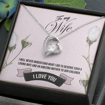 To My Wife - Forever Love Necklace Gold - Thegiftio UK