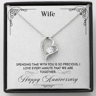 To My Wife - Happy Anniversary - Best Gift For Wife - Forever Love Necklace - Thegiftio UK
