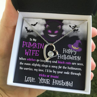 To My Wife - Happy Halloween | Forever Love Necklace❤️ - Thegiftio