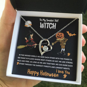 To My Wife - Happy Halloween | Forever Love Necklace❤️ - Thegiftio