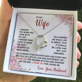 To My Wife - Heart Melt Message | Forever Love Necklace❤️ - Thegiftio UK