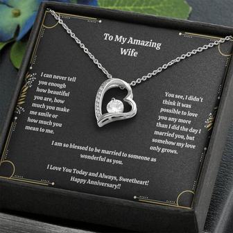 To My Wife - I Can Never Tell You Enough - Forever Love Necklace