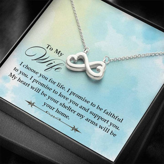 To My Wife - I Choose You For Life - Forever Love Necklace - Thegiftio UK