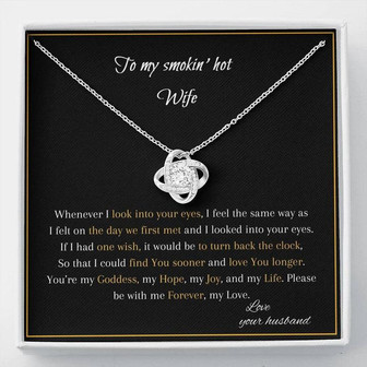 To My Wife - Thank You Gift - Love Knot Necklace - Thegiftio UK