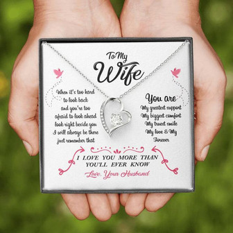 To My Wife - You Are My Greatest Support - Forever Love Necklace - Thegiftio UK