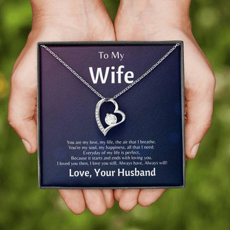 To My Wife - You Are The Air That I Breathe - Forever Love Necklace - Thegiftio UK