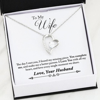 To My Wife - You Complete Me - Forever Love Necklace - Thegiftio UK