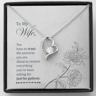 To My Wife - You Have To Trust The Universe - Forever Love Necklace - Thegiftio UK