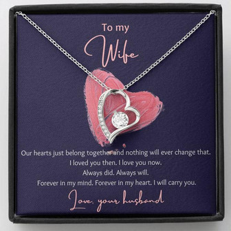 To My Wife, Always In My Heart - Forever Love Necklace - Thegiftio UK