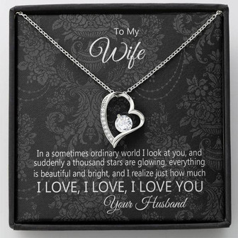 To My Wife Forever Love Necklace Gift - Thegiftio UK