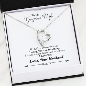 "To My Wife" Forever Love Necklace (Last Breath) - Thegiftio UK