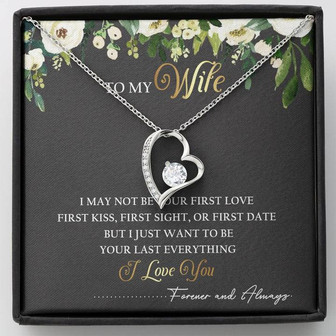 To My Wife Forever Love Necklace Message Card - Thegiftio UK