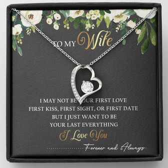 To My Wife Forever Love Necklace Message Card - Thegiftio UK