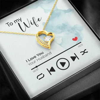To My Wife-My Song-Forever Love Necklace - Thegiftio UK