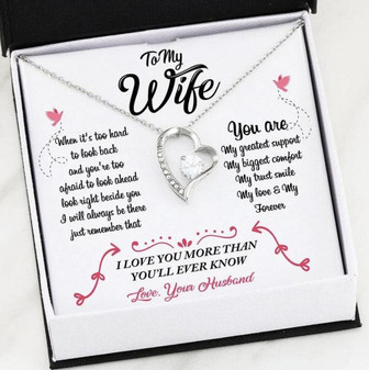 To My Wife You Are My Greatest Support Valentine Gift Idea For Her Forever Love Necklace - Thegiftio UK