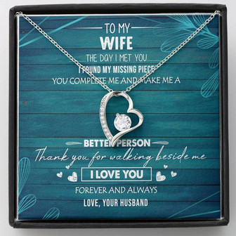 To My Wife You Make Me Better Forever Love Necklace Mother's Day Gift - Thegiftio UK