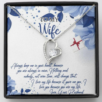 To My Wife You're My Life Forever Love Necklace Gift - Thegiftio UK