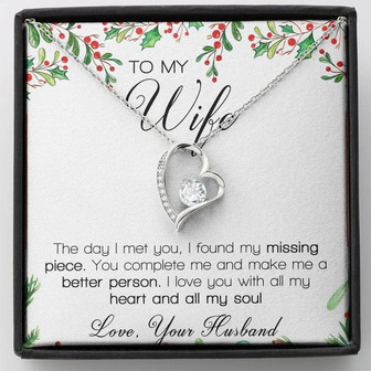 To My Wife You're My Missing Piece Forever Love Necklace - Thegiftio UK