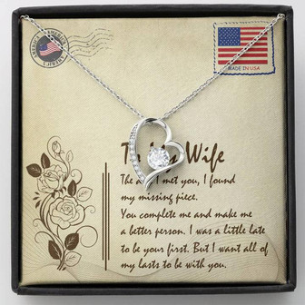To My Wife You're My Missing Piece Forever Love Necklace Mother's Day Gift - Thegiftio UK