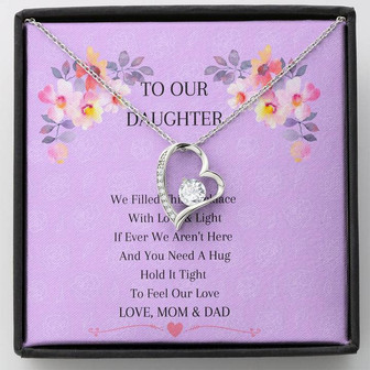 To Our Daughter Forever Love Necklace - Thegiftio UK