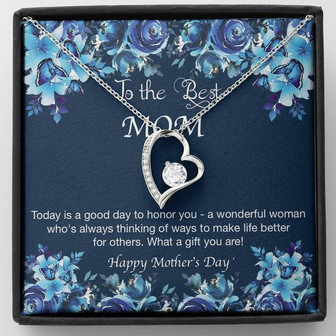 To The Best Mom Forever Love Necklace - Thegiftio UK