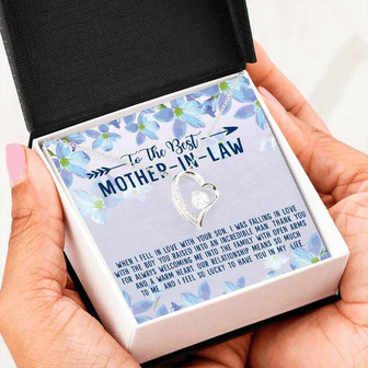 To The Best Mother-In-Law, Mother Of My Husband Gift - Forever Love Necklace - Thegiftio UK