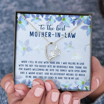To The Best Mother In Law Mother's Day Gift - Forever Love Necklace - Thegiftio