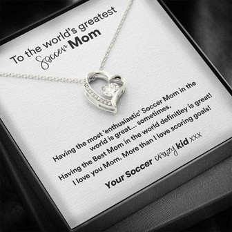 To The World's Greatest Soccer Mom – Forever Love Necklace - Thegiftio
