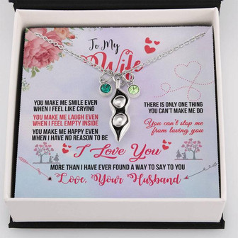 To Wife You Make Me Smile Forever Love Necklace - Thegiftio