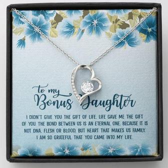 Unbiological Daughter Bonus Daughter Step Daughter Gifts - Forever Love Necklace - Thegiftio UK