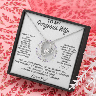 (Wf006) Forever Love Necklace Gift For Wife - Thegiftio UK