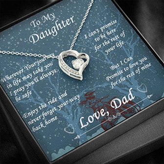 Wherever Your Journey- Biker Daughter Forever Love Necklace - Thegiftio UK