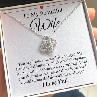 Wife Do Life With You Forever Love Necklace - Thegiftio UK