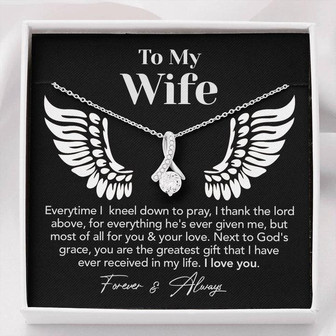 Wife Gift From Above Forever Love Necklace - Thegiftio UK