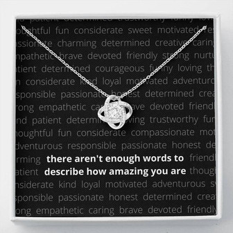 Words Of Love Knot Necklace - Thegiftio