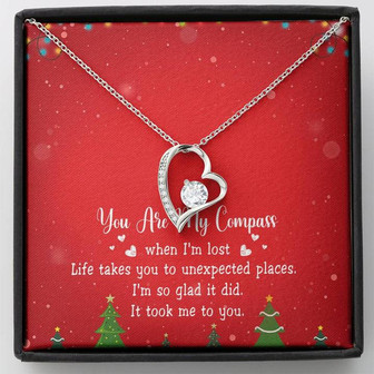 You Are My Compass Forever Love Necklace Christmas Gift - Thegiftio UK