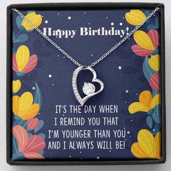 Younger Sister To Oldsister - Happy Birthday Forever Love Necklace - Thegiftio UK