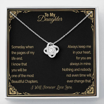 "A Gift For Daughter" Love Knot Necklace - Beautiful Chapters - Thegiftio UK