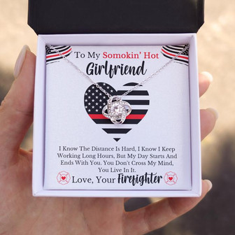  Firefighter's Girlfriend - Love Knot Necklace - Thegiftio UK