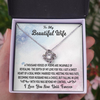 Thousand Verses Love Knot Necklace - Thegiftio UK