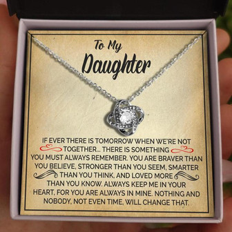 To My Daughter - Love Knot Necklace - Thegiftio UK