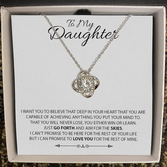 To My Daughter - Love Knot Necklace - Thegiftio UK