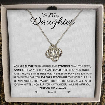 To My Daughter - Love Knot Necklace - Thegiftio UK
