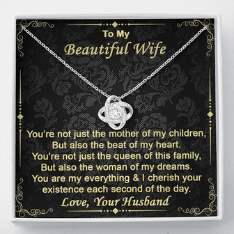  To My Beautiful Wife Love Knot Necklace - Thegiftio UK