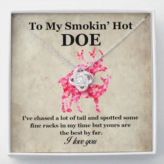 To My Wife - I've Chased A Lot Of Tail - Love Knot Necklace - Thegiftio UK