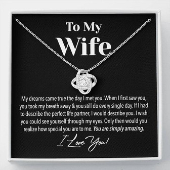 Amazing Wife Love Knot Necklace - Thegiftio UK