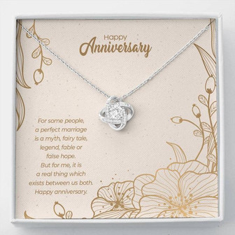 Anniversary Edition A Perfect Marriage - Love Knot Necklace - Thegiftio